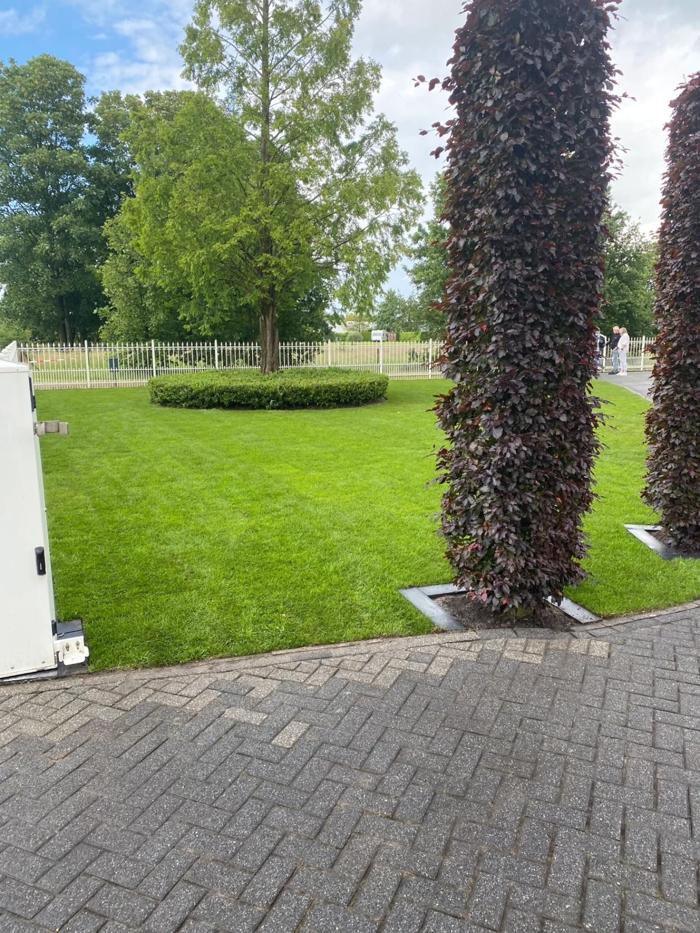 Nieuw gazon villatuin